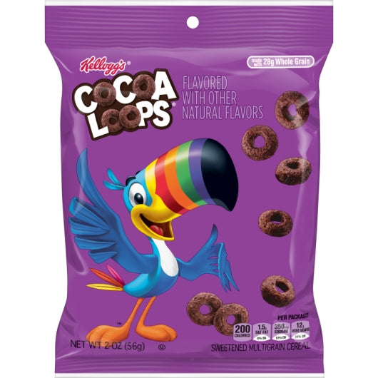 Kellogg's Froot Loop Cocoa Cereal, 60 x 2 oz Case - Breakfast Foods
