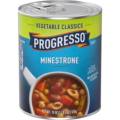Progresso Vegetable Minestrone Souo, 12 x 19 oz Case - DOT product image 3