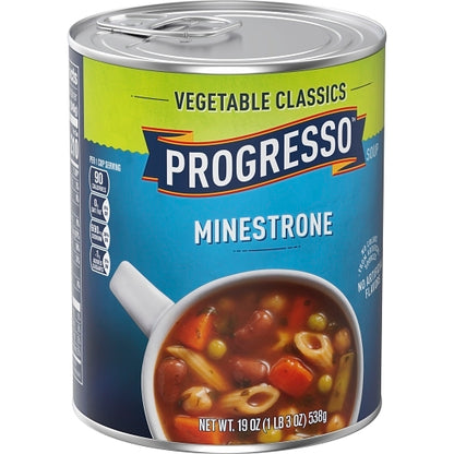 Progresso Vegetable Minestrone Souo, 12 x 19 oz Case - DOT product image 6