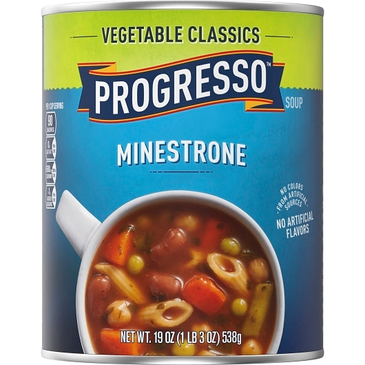 Progresso Vegetable Minestrone Souo, 12 x 19 oz Case - DOT product image 4