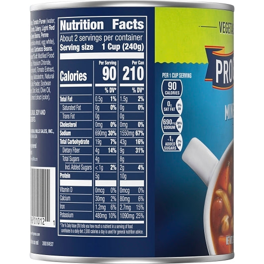 Progresso Vegetable Minestrone Souo, 12 x 19 oz Case - DOT product image 8