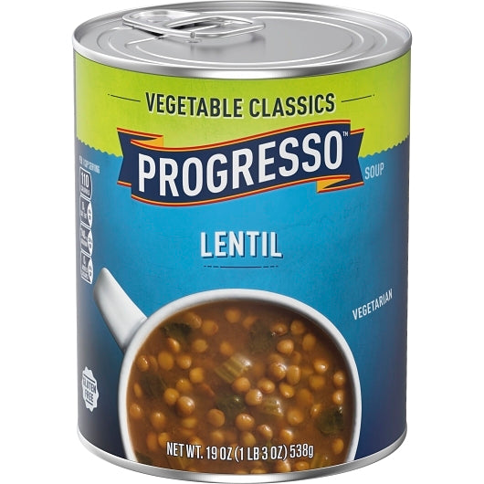 Progresso Vegetable Lentil Soup, 12 x 19 oz Case - DOT product image 3