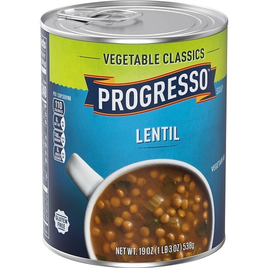 Progresso Vegetable Lentil Soup, 12 x 19 oz Case - DOT product image 6