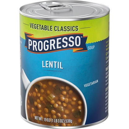 Progresso Vegetable Lentil Soup, 12 x 19 oz Case - DOT product image 8