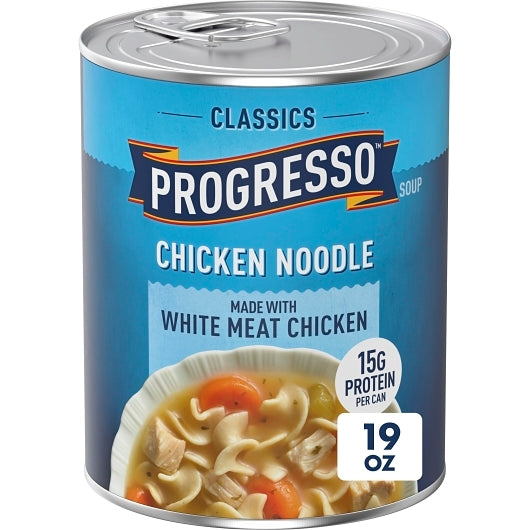 Progresso Chicken Noodle Soup, 12 x 19 oz Case - GS1 mobile-ready hero image