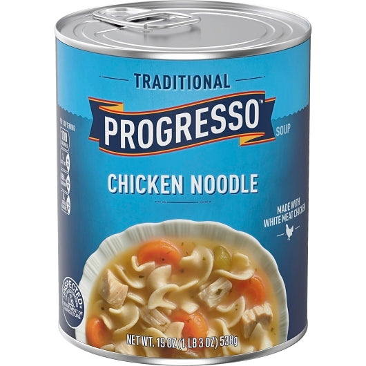 Progresso Chicken Noodle Soup, 12 x 19 oz Case - DOT product image 2