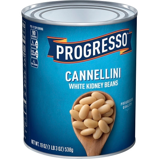Progresso Cannellini White Kidney Beans, 24 x 19 oz Case - DOT product image 4