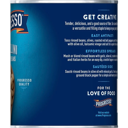 Progresso Cannellini White Kidney Beans, 24 x 19 oz Case - DOT product image 8