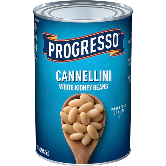 Progresso Cannellini White Kidney Beans, 24 x 15 oz Case - Beans & Legumes