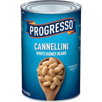 Progresso Cannellini White Kidney Beans, 24 x 15 oz Case - Beans & Legumes