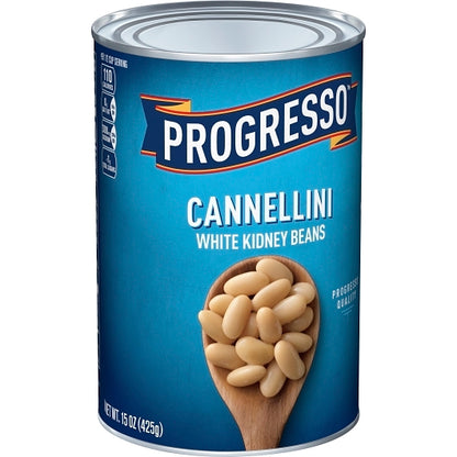 Progresso Cannellini White Kidney Beans, 24 x 15 oz Case - DOT product image 4