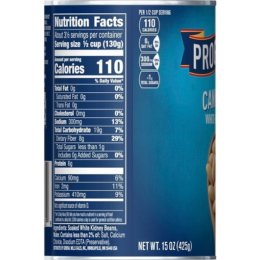 Progresso Cannellini White Kidney Beans, 24 x 15 oz Case - DOT product image 5