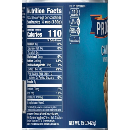 Progresso Cannellini White Kidney Beans, 24 x 15 oz Case - DOT product image 5