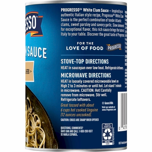 Progresso White Clam with Garlic & Herb Sauce, 12 x 15 oz Case - DOT product image 8