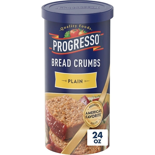 Progresso Plain Bread Crumbs Bulk, 12 x 24 oz Case - Pantry Ingredients