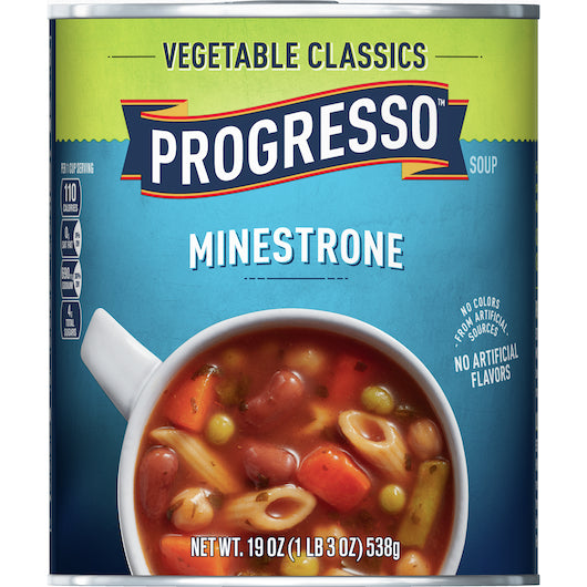 Progresso Vegetable Minestrone Souo, 12 x 19 oz Case - DOT product image 5