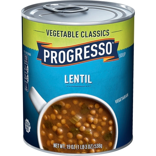Progresso Vegetable Lentil Soup, 12 x 19 oz Case - DOT product image 4