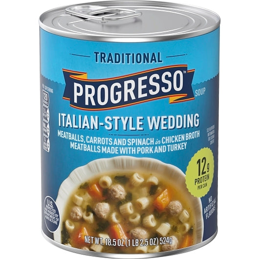 Progresso Italian-Style Wedding Soup, 12 x 18.5 oz Case - DOT product image 2