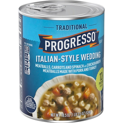 Progresso Italian-Style Wedding Soup, 12 x 18.5 oz Case - DOT product image 5