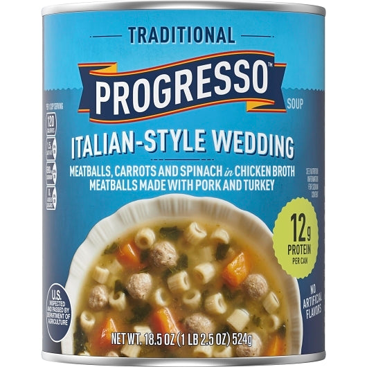 Progresso Italian-Style Wedding Soup, 12 x 18.5 oz Case - DOT product image 4
