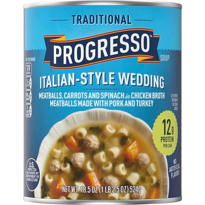 Progresso Italian-Style Wedding Soup, 12 x 18.5 oz Case - DOT product image 4