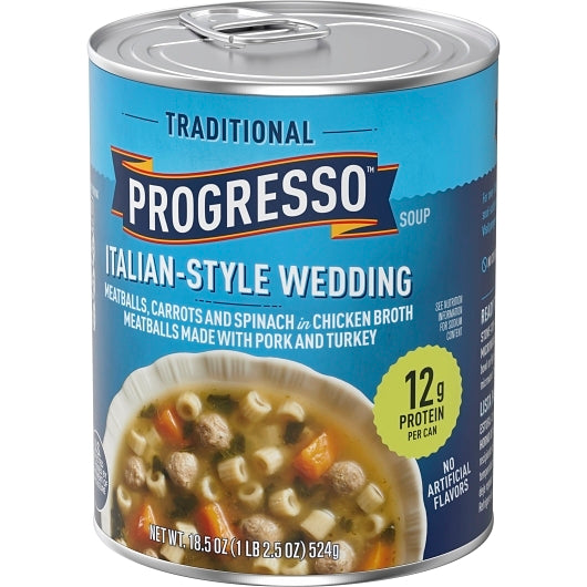 Progresso Italian-Style Wedding Soup, 12 x 18.5 oz Case - DOT product image 7