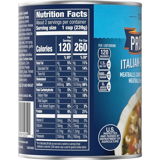 Progresso Italian-Style Wedding Soup, 12 x 18.5 oz Case - DOT product image 6