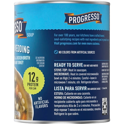 Progresso Italian-Style Wedding Soup, 12 x 18.5 oz Case - DOT product image 8