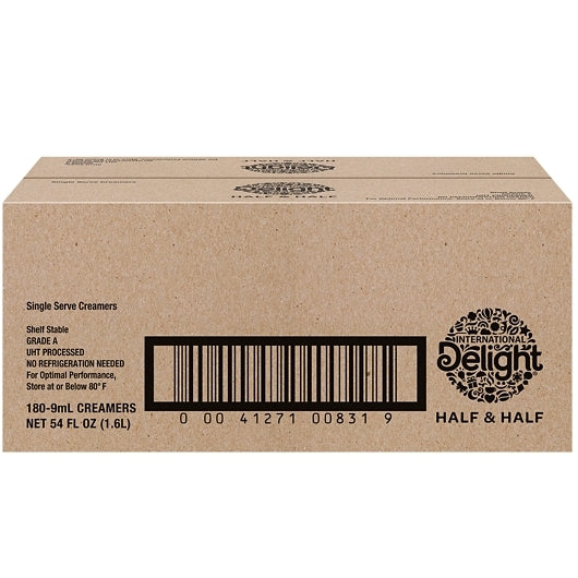 International Delight Coffeehouse Inspirations Aseptic Half & Half Portion Control Creamer, 1 x 180 ct Case - DOT product image 5