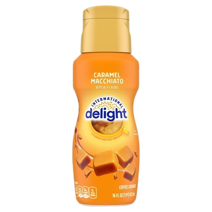 International Delight Carmel Macchiato Coffee Creamer, 6 x 16 fl oz Case - Coffee & Tea