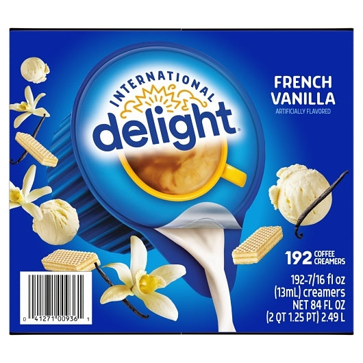 International Delight French Vanilla Single Serve, 1 x 192 x 192 ct Case - DOT product image 2