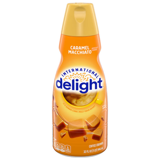 International Delight Caramel Macchiato Coffee Creamer, 6 x 32 fl oz Case - Coffee & Tea