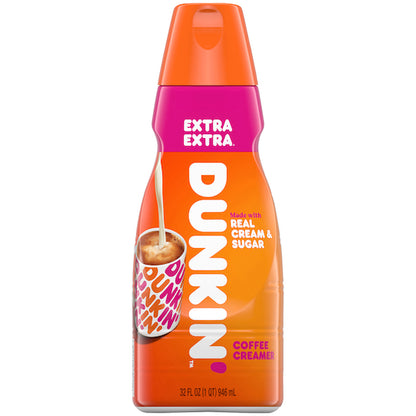 Dunkin Donuts Extra Extra Coffee Creamer, 6 x 32 fl oz Case - DOT product image 4