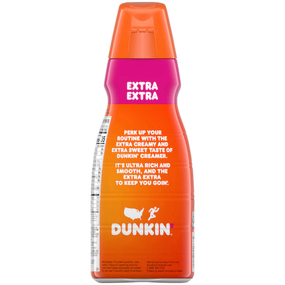 Dunkin Donuts Extra Extra Coffee Creamer, 6 x 32 fl oz Case - DOT product image 8