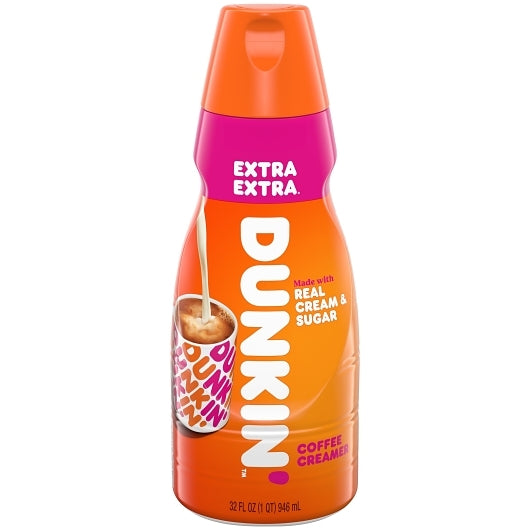 Dunkin Donuts Extra Extra Coffee Creamer, 6 x 32 fl oz Case - DOT product image 2