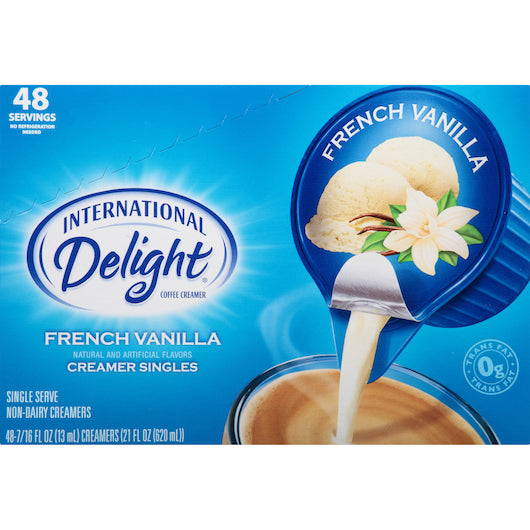 International Delight French Vanilla Liquid Creamer Single Serve, 4 x 48 ct Case - DOT product image 8