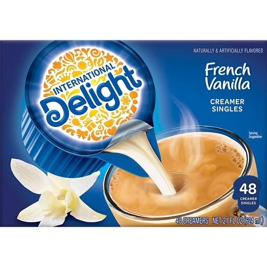 International Delight French Vanilla Liquid Creamer Single Serve, 4 x 48 ct Case - DOT product image 2