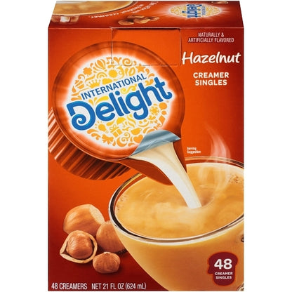 International Delight Hazelnut Liquid Creamer Single Serve, 4 x 48 ct Case - DOT product image 2