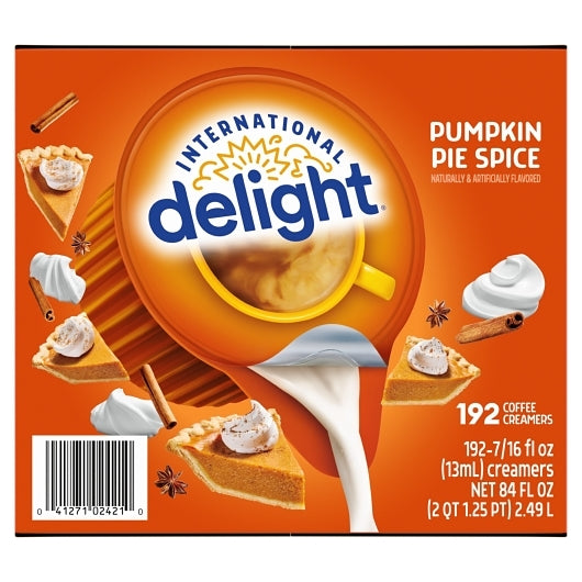 International Delight Limited Edition Seasonal Pumpkin Pie Spice Creamer Single Serve, 1 x 192 x 192 ct Case - DOT product image 2
