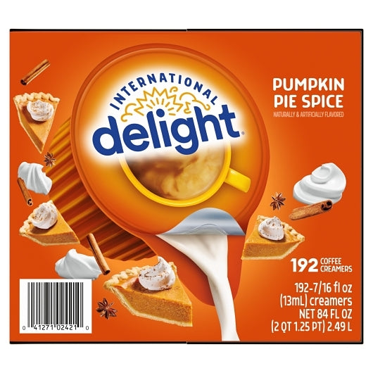 International Delight Limited Edition Seasonal Pumpkin Pie Spice Creamer Single Serve, 1 x 192 x 192 ct Case - DOT product image 3
