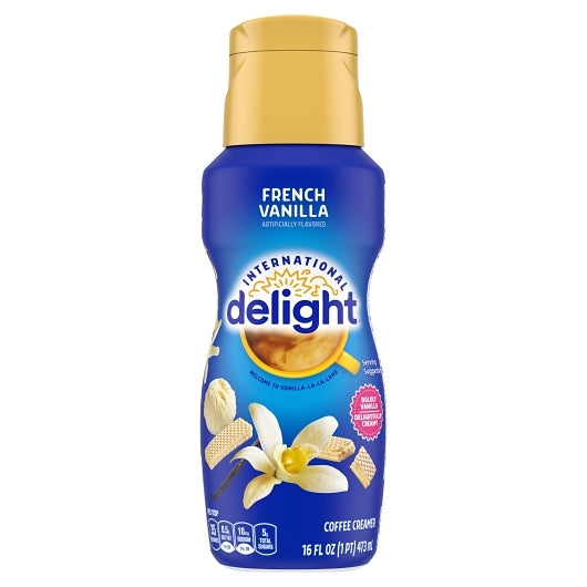 International Delight French Vanilla Gourmet Coffee Creamer, 6 x 16 fl oz Case - DOT product image 1