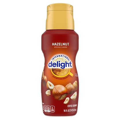International Delight Hazelnut Coffee Creamer, 6 x 16 fl oz Case - Coffee & Tea