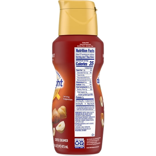International Delight Hazelnut Coffee Creamer, 6 x 16 fl oz Case - DOT product image 5