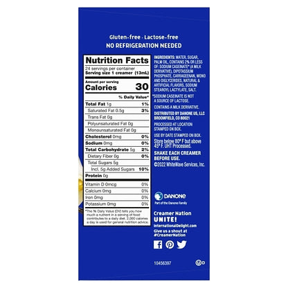 Flavored Liquid Non-Dairy French Vanilla Creamer Single Serve, 6 x 10.56 fl oz Case - DOT product image 3