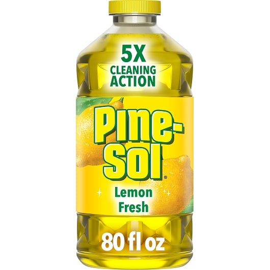 Pine Sol Lemon Citric Acid Formula Cleaner, 6 x 80 fl oz Case - Pantry Ingredients