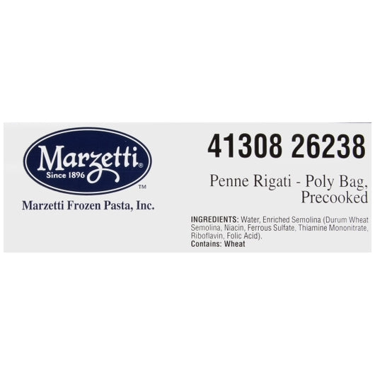 Marzetti Penne Rigate, 40 x 0.5 lb Case - Pantry Ingredients