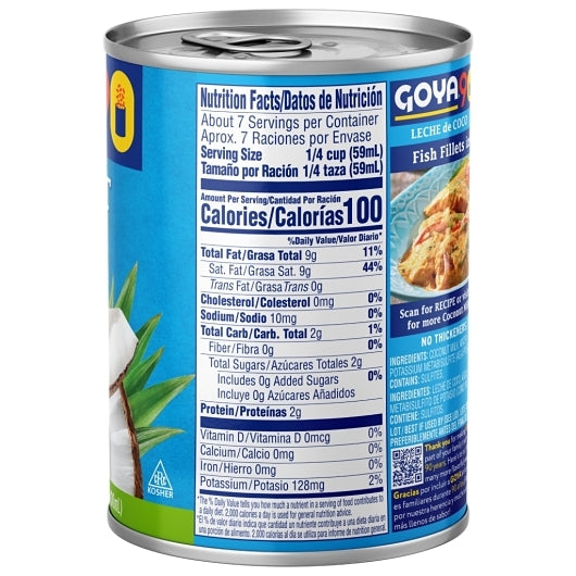 Goya Coconut Milk, 24 x 13.5 fl oz Case - DOT product image 5