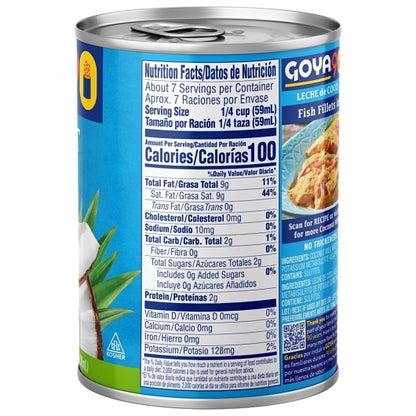Goya Coconut Milk, 24 x 13.5 fl oz Case - DOT product image 5