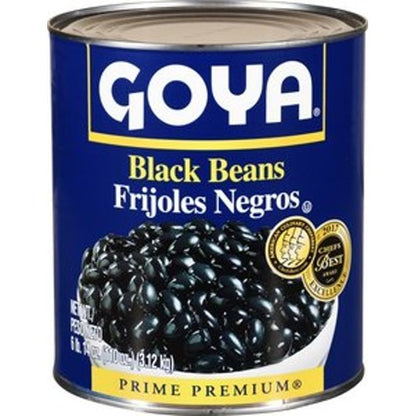 Goya Black Beans, 6 x 110 oz Case - DOT product image 2