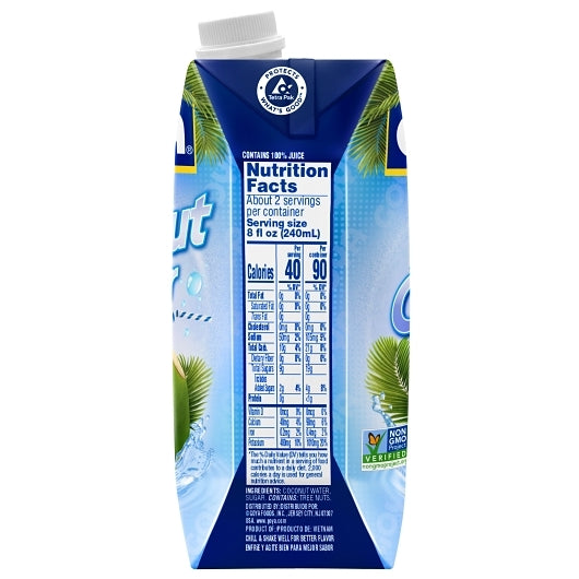 Goya Pure Coconut Water, 24 x 16.9 oz Case - DOT product image 8